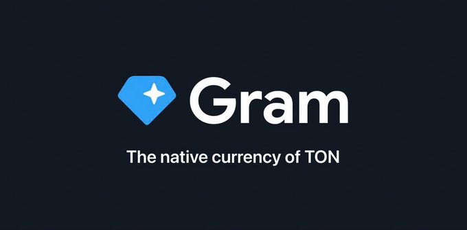 The image features a logo for a coin called "Gram" which was renamed to "Ton" by a company named "TON Renamed To Gram". The original name of the coin, "Ton", was used in the first white paper that appeared in 2018 before being abandoned due to a lawsuit. The post explains this change and highlights the importance of understanding the history behind the coin's name.