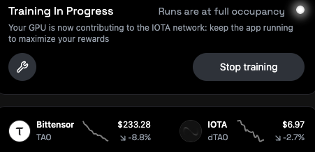 The image shows a computer screen with a message from a user named Tao, who has posted about Bitcoin. The message includes information about Bitcoin trading and mentions that Bitcoin is now available for purchase at $TAO. This text is displayed on a banner in the bottom right corner of the screen.