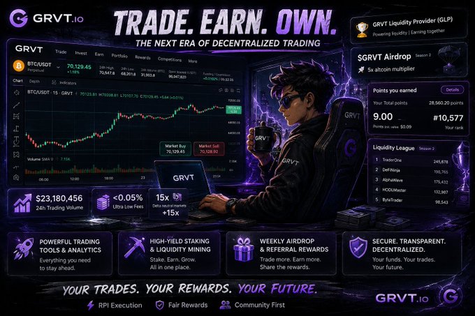The image features a man sitting at his desk, intently working on a laptop while wearing glasses. On the monitor behind him displays charts and graphs that show trading data for various cryptocurrencies such as Bitcoin (BTC), Litecoin (LTC), Ripple (XRPP), Etherum (ETH), and Dogecoin (DOGE). The image seems to have been shared, possibly for an advertisement or discussion about cryptocurrency trading platforms. It is essential to note the focus on the content's visual elements rather than the text within the image as it is crucial in determining whether it is a genuine image of someone working on their computer or part of some other promotional material.