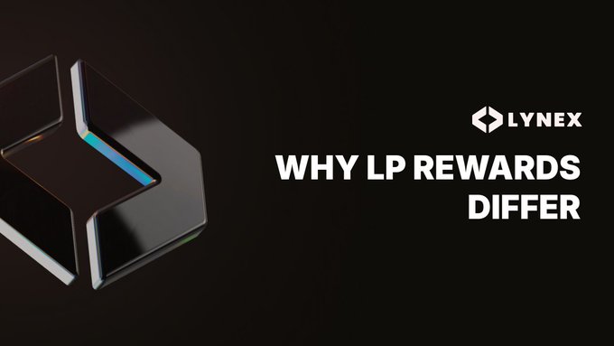 A black promotional graphic featuring the Lynex logo and the text 'WHY LP REWARDS DIFFER' alongside a geometric 3D shape.