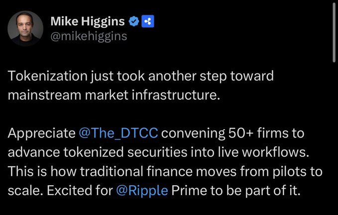 "Foi- This collaberation is not just based on the great @Ripple cooperation but the capabilities of the XRPL & partners like @FlareNetworks who are bringing capabilities LARGLY needed by the @The_DTCC FTSO FDC FSA FSP EVM RCR FAssets FIRE to name a few."