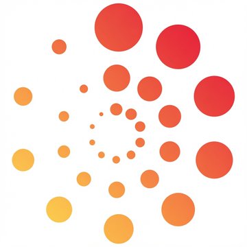 The image shows a circular arrangement of dots transitioning in color from bright red to yellow, but contains no visible text, numbers, or names; it appears to be a stock ticker placeholder for Cardano ($ADA), with the accompanying post explaining that EMURGO is stepping down from Cardano's Pentad governance group to focus on recovering from a recent $2.4 million exploit of its SecondFi wallet.