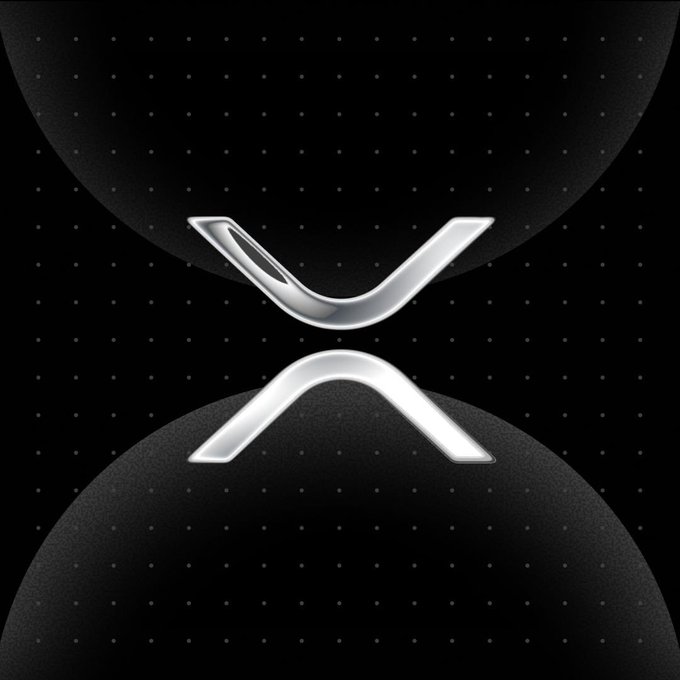 A sleek silver metallic XPeng (X) logo displayed against a black background with subtle dotted patterns.