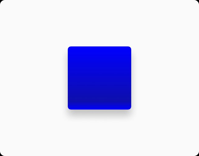 Minimalist image showing a blue rounded square icon centered on a white background.