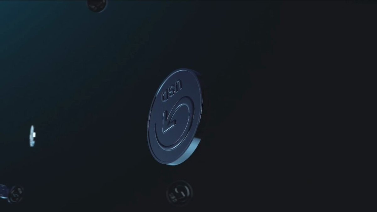 The image features a logo for a new stablecoin called "HUGE" that was just launched by MoneyGram. The logo consists of a blue circle with a white "X" inside, surrounded by small circles representing coins. The background is black, which contrasts with the blue logo and makes it stand out. The post also mentions that the stablecoin is natively issued on Stellar and built alongside Stablecoin, M0, and Fireblocks.