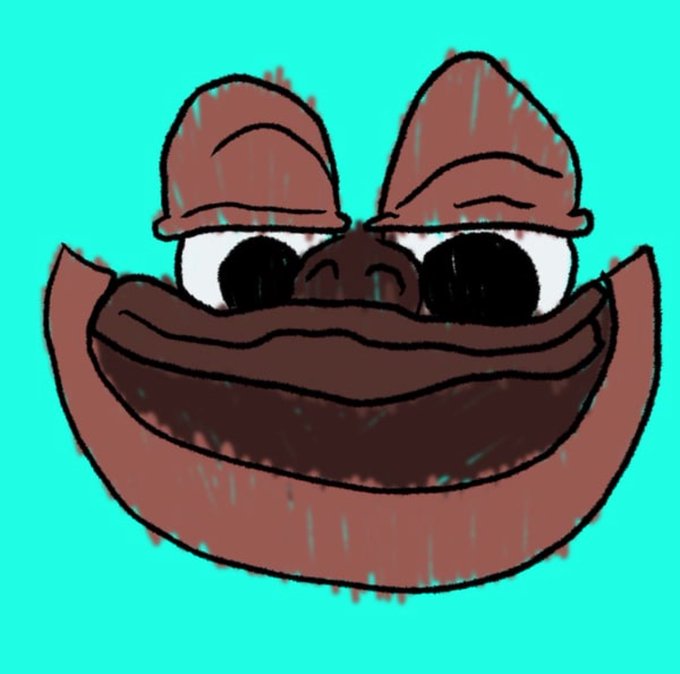 A cartoonish illustration of a brown poop emoji character with a smiling face on a teal background.