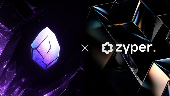 This image represents the collaboration between AlphaGEMs and Zyper, featuring their respective logos. The post details their recent ZyperAIO AMA session where they discussed key features, setup, and maximizing benefits for GEM members, thanking @edeyow and @DusaNFT for their contributions.