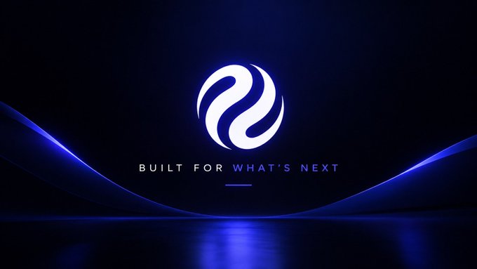 The Injective blockchain logo with the tagline 'BUILT FOR WHAT'S NEXT' displayed in a dark, futuristic blue setting.
