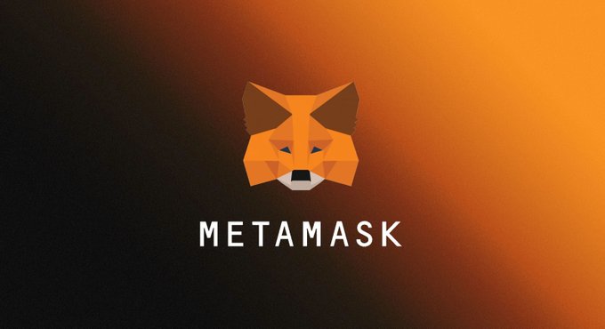The image displays the MetaMask logo, featuring a stylized orange fox head above the white "METAMASK" text on a dark orange gradient background. This visual relates to the accompanying post about a North Korean hacker infiltrating MetaMask as an outsourced contractor, highlighting a security breach at the cryptocurrency wallet provider owned by Consensys.