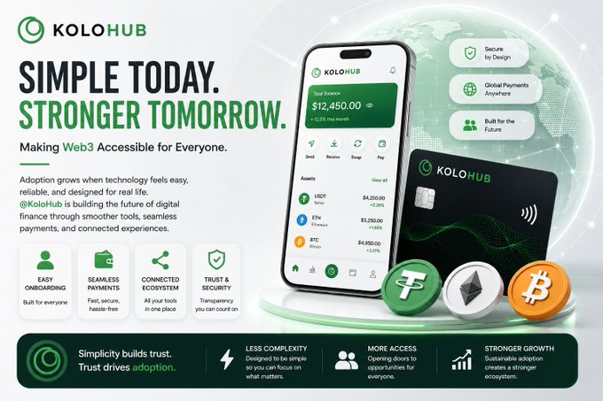 The image features a cell phone with an app displayed, which appears to be related to cryptocurrency or online banking. The text on the screen reads "Simple Today. Stronger Tomorrow." This suggests that the app is designed to make financial transactions easier and more convenient for users. By streamlining processes and reducing friction in everyday life, the app can help people save time and effort while managing their finances.