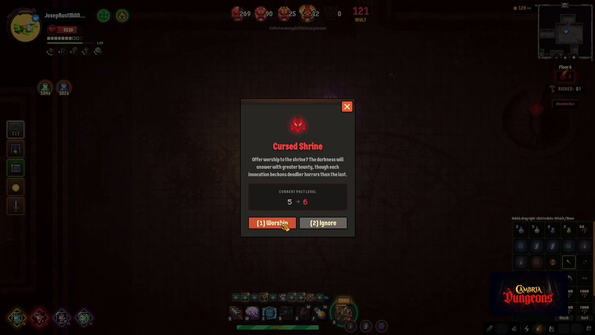 The image shows a screenshot of a computer screen displaying a game interface, likely for a roleplaying or adventure game like "Dungeons & Dragons". The focus of the image is on a menu bar with various options such as "Save", "Load", and "Close" displayed at the top. Below this, there are two buttons labeled "Cancellation" and "Backspace", which could be used to change or delete game settings. Additionally, there's a text box that reads "@playcambria Dungeons Sweaty gamer season confirmed". This suggests that the image is related to a gaming session where players can customize their gameplay experience by choosing different options from the menu bar.