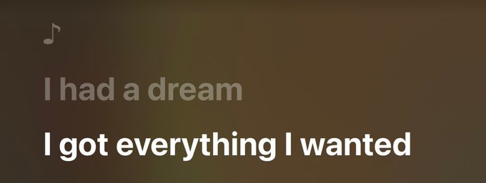 The image features a brown background with white text that reads "I had a dream. I got everything I wanted". The text is centered, making it easy to read. The image also includes an audio clip of a song titled "I Had A Dream" by AC/DC. This adds a musical element to the post and reinforces the theme of chasing dreams and aspirations.