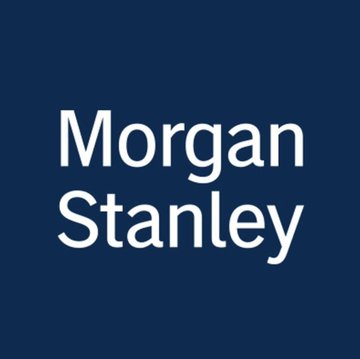 The image displays the Morgan Stanley corporate logo in white text on a dark blue background. The logo corresponds to the post, which announces that the bank has filed applications for spot ETH and SOL ETFs, seeking approval to offer exchange-traded products tracking these assets.