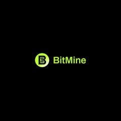 The image features the BitMine logo, displaying the company name in green text alongside a stylized "B" icon against a black backdrop, representing the firm discussed in the article as it approaches its 5% ETH accumulation cap.