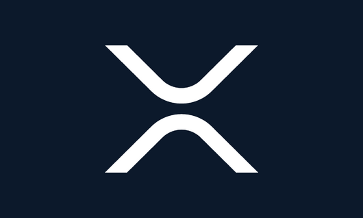 A stylized white "X" symbol on a dark navy background, representing the XRP cryptocurrency logo. The image relates to the post about a crypto bridge exploit that resulted in the loss of approximately $200,000 worth of XRP due to a vulnerability involving fake deposits.