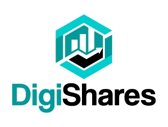 The image displays the DigiShares logo, featuring a teal and black hexagonal icon containing bar chart and checkmark elements above the bold "DigiShares" wordmark. This visual branding accompanies the announcement of DigiShares joining the STO Foundation as a Corporate Founding Member, representing the tokenization platform led by CEO Claus Skaaning.