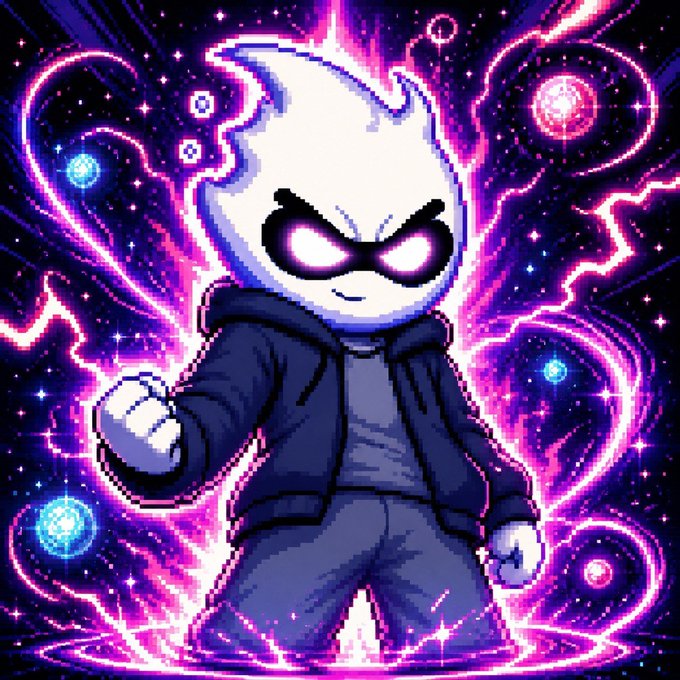 The image features a character with purple hair standing against a backdrop of stars and planets. The character appears to be wearing a blue jacket, black pants, and glasses. The background is filled with colorful lights that create an otherworldly atmosphere. The caption reads "Ethereum blockspace market is not only losing value because messages are slow. The bigger problem is uncertainty". This statement seems to be related to the image of the character in space, as it could be interpreted as a metaphor for the unpredictability and uncertainty present in the Ethereum blockchain market.

The main focus of the image is on the character with purple hair, while the surrounding elements are meant to create an immersive and visually appealing scene. The caption provides context about the current state of the Ethereum blockchain market, which has been experiencing a significant drop in value due to slow message delivery times and uncertainty among proposers regarding block bids.