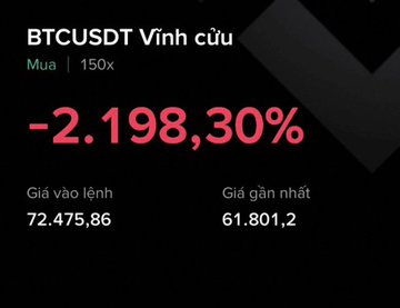 The image displays a screenshot of a currency exchange table between Bitcoin (BTC) and another form of currency, denominated in Vietnamese. The values are given for both Bitcoin and the other currency, with Bitcoin priced at $2.18 and the other currency at $1.8. Interestingly, there is a red percentage sign showing that Bitcoin has dropped 2.18% against its previous value while the foreign currency's value has increased by 30%. This indicates an unfavorable change in the exchange rate for Bitcoin relative to the local currency. The screenshot also includes some text elements in Vietnamese and English.