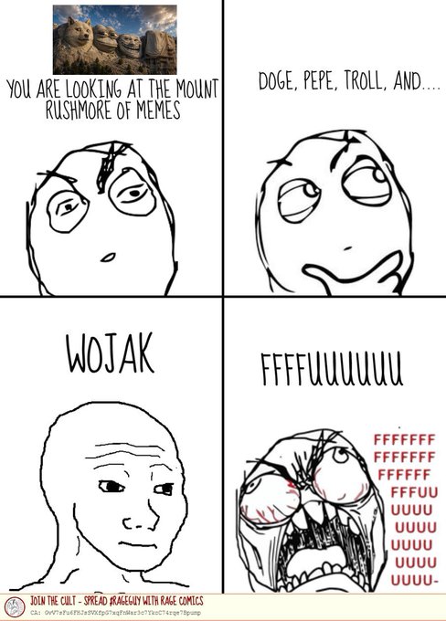 The image features a comic strip with four panels depicting different facial expressions of a man's face. The first panel shows a man with a sad expression looking at the camera, while the second panel depicts him with an angry or frustrated look on his face. The third and fourth panels show the same man with a happy or joyful expression, possibly due to the presence of a large rock in the background.

The post includes text that reads "You are looking at the mount Rushmore memes". This suggests that the image is related to a meme or humorous content featuring the phrase "you are looking at the mountain" and "rushmore memes", which could be interpreted as an attempt to make fun of the idea of people searching for information on the internet. The post also mentions that it's about Solana, which might indicate that the humor is directed towards a specific meme or joke related to cryptocurrency or the cryptocurrency market.