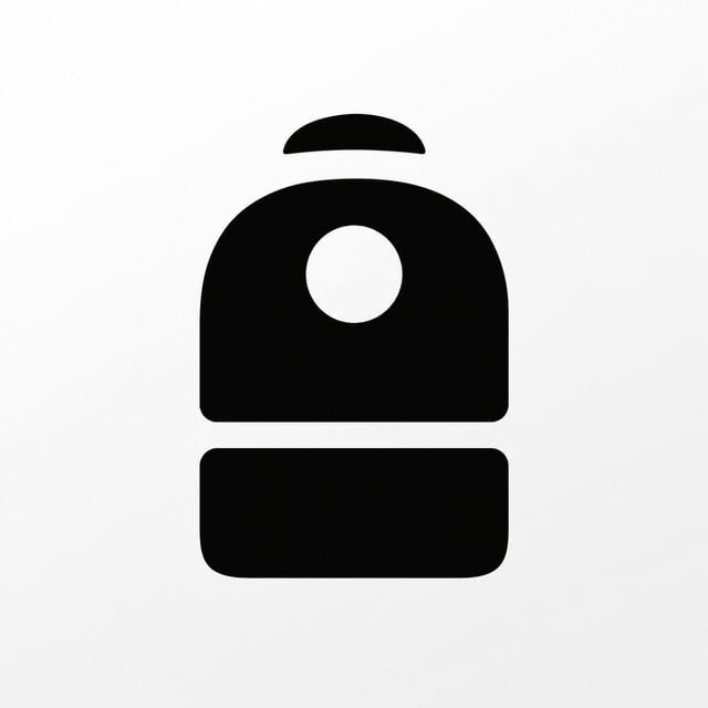 The image features an Armani logo, which is a black and white icon of a backpack with two straps. The backpack appears to be empty or without any items inside. The background of the image is white, making the black and white logo stand out prominently. The text "Armani just laid out why Backpack is building a crypto native stock broker" is written below the logo, indicating that there might be some information about the backpack's features or the company behind it.