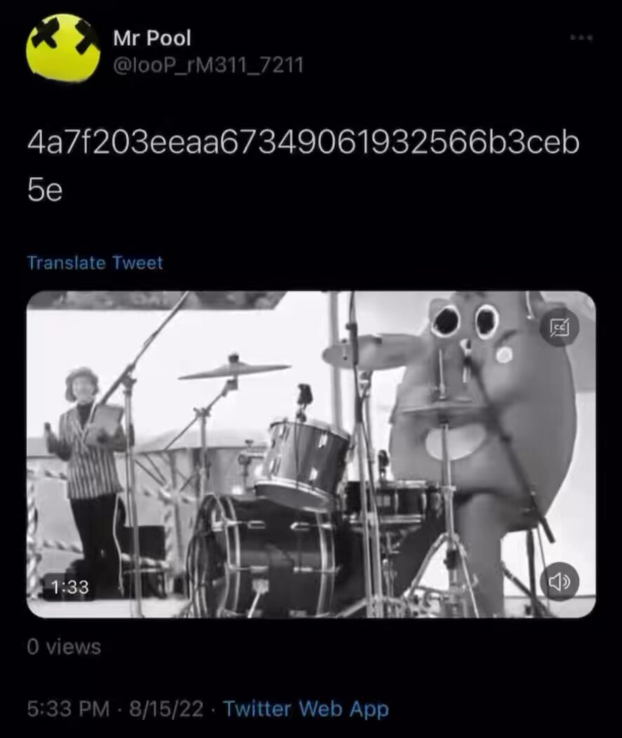 The image features a person playing drums, with a large drum set positioned behind them. The caption of the image reads "1:33 long video" which suggests that there might be an extended recording session or performance taking place. The caption also mentions "IMPENDING" and "when you know it's your last chance to use your paycheck for more XRP". This implies that the person playing the drums is likely a musician who has just received their paycheck, and they are contemplating how to spend their money wisely.

The image includes text in the caption which reads "4:37F20Eea67349939693891252636bceb 5e". This could be an identifier or code related to the post on social media where the drummer is sharing a video of themselves playing drums, possibly for XRP.