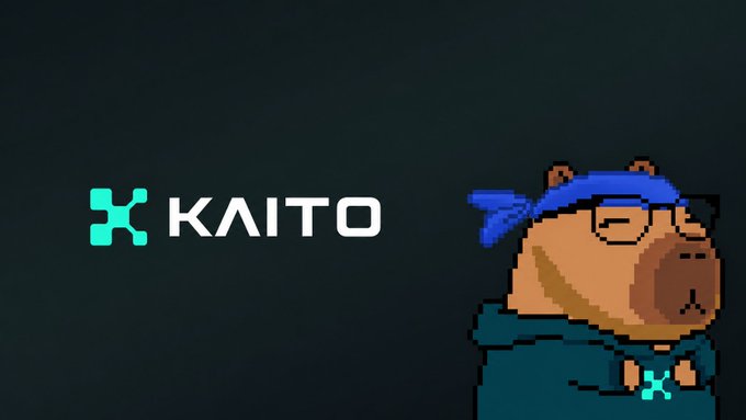 A logo for 'KAITO' is displayed next to a pixel art bear character wearing a blue bandana and glasses, set against a dark background.