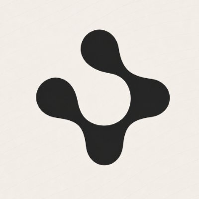 A black, three-lobed molecular-style icon on a cream background, visually representing the "real-world asset" tokenization concept that the post discusses. The abstract shape evokes connected nodes or assets, fitting the $POURED project's theme of tokenizing houses, cars, and other RWAs on-chain.