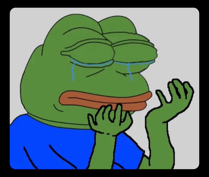 The image features a cartoon frog with green skin, wearing blue clothing, and crying. The frog appears to be in distress or sadness due to an unexpected event that has occurred. The caption below the image reads "Had a quick nap only to wake up and nobody mistakenly sent me $TON". This phrase is likely a reference to the fact that the frog was expecting to take a nap but instead ended up awake, possibly due to an unexpected situation or message.

The image seems to be related to a humorous or lighthearted context, as it features a cartoon frog crying while wearing blue clothing and has a caption about a wake-up call. The overall mood of the image is likely to be playful or comical, with the frog's distress being exaggerated for effect.