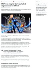 A blurry, low-resolution news article or webpage featuring a headline about 'AI' and 'regulation,' accompanied by an image of a blue and yellow character.