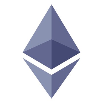 The image shows the Ethereum logo, a diamond-shaped emblem in shades of purple-blue, representing the $ETH token mentioned in the post about BitMine's significant Ethereum purchase.