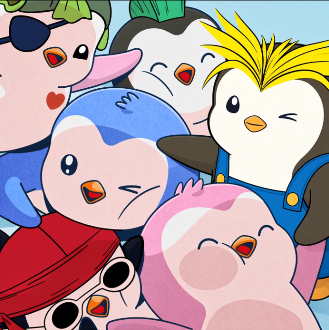 An illustration of cute cartoon bird-like characters in various colors including blue, pink, and yellow, with playful expressions.