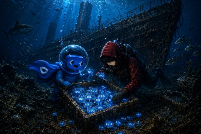 The image features two people exploring an underwater scene with blue objects floating around them. One person is wearing a red hoodie while holding a blue object, possibly a treasure chest or a box of blue balls. The other person is also wearing a red hoodie but has no visible objects in their hands. The background shows the ocean and various marine life, creating an underwater atmosphere for the scene.

The image seems to be related to a post on social media that emphasizes the importance of focusing on long-term goals rather than short-term attention. This message is conveyed through the use of blue objects floating around the two people in the image, symbolizing the idea of searching for something valuable or meaningful over time. The presence of marine life and an underwater setting further reinforces this theme by highlighting the vastness and depth of opportunities that can be found when one looks beyond immediate distractions.