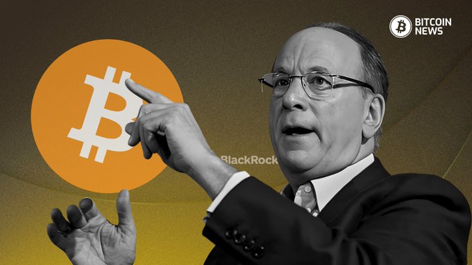 BlackRock's global head of digital assets Robert Mitchnick, architect of the IBIT Bitcoin ETF, is set to speak at the Bitcoin Treasuries Conference in New York on Sept. 28, as shown by his gesture toward the Bitcoin logo with "BlackRock" text visible in the stylized graphic.