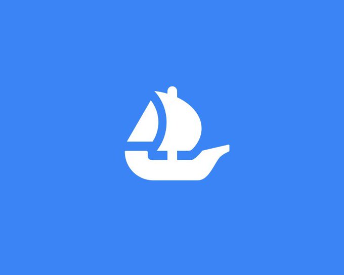 A simple white sailing ship icon centered on a bright blue background, resembling the Safari browser or Apple Maps logo.