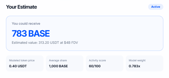 The image features a screenshot of a webpage where the main focus is on a Base calculator with multiple options. The viewer can see the text "Your Estimate" and "783 Base", providing information about the estimated value for that base. There are several other details displayed such as active, inactive, model weight, price, and active quantity. Based on these elements in the image, it seems like a Base calculator has been used to estimate the value of something or multiple things involving bases (base currency).