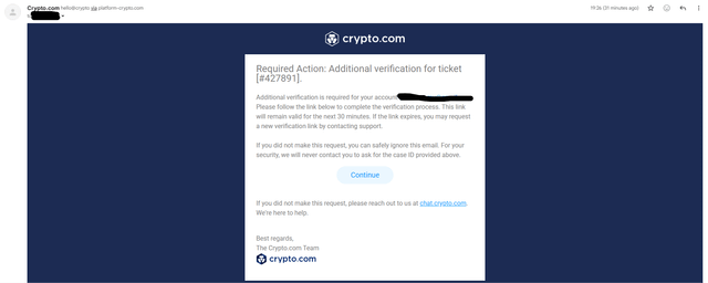 In the screenshot, there's an email alerting a user that they have been called for a phishing scheme originating from Bitcoin Cash. The message has a specific request to verify their account and includes a phone number and website provided by the sender as 'support'.