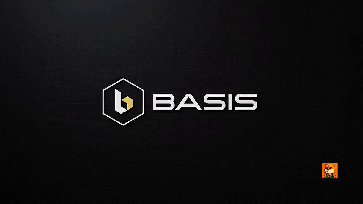 The image shows a black background with white text that reads "BASIS". The text is positioned centrally, making it the focal point of the image. Below the text, there are two small images - one of a dog and another of a person's face. These images appear to be related to the post in some way or another.
