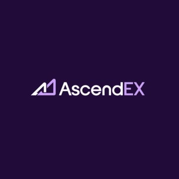 The image displays the AscendEX logo, a purple and white stylized "A" emblem paired with the wordmark "AscendEX," set against a deep violet background. This branding accompanies news of the exchange halting operations and failing to process user withdrawals, citing MiCA regulatory issues and adverse market conditions as the reasons for its abrupt shutdown.