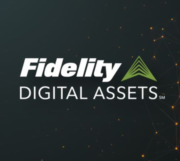 The image displays the Fidelity Digital Assets logo on a dark background with orange network-style graphics. The logo relates to the post's news about Fidelity's bullish outlook on Bitcoin, highlighting their view that the cryptocurrency is undervalued and ready for upward movement amid rising spot ETF inflows.