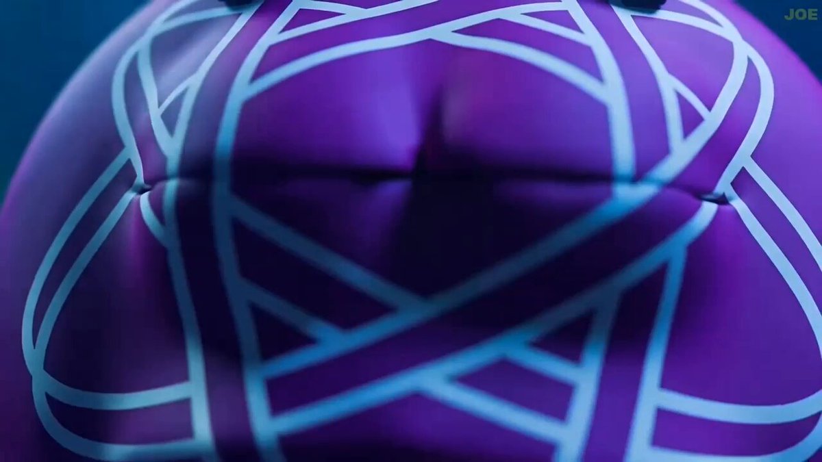 The image shows a close-up of an object, possibly a piece of clothing or a toy, with purple lines drawn across its surface. The background appears to be a dark blue color, which contrasts with the purple lines and makes them stand out more prominently. The caption at the bottom of the image reads "We are all feeling it $XPR has the edge", suggesting that there is some sort of connection or similarity between the object in the foreground and the text provided.