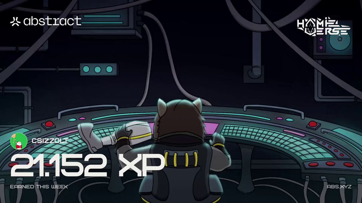 The image features a cartoon character sitting at a computer desk with a mouse and keyboard. The character appears to be working or playing a game, as there are two keyboards visible in front of them. The background shows a dark room filled with wires and pipes, giving an impression of a futuristic setting. The post on the website is titled "211252 XP" and includes a link to a card for a free download called "@SuperTrip64".