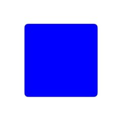 A simple solid blue square on a white background.
