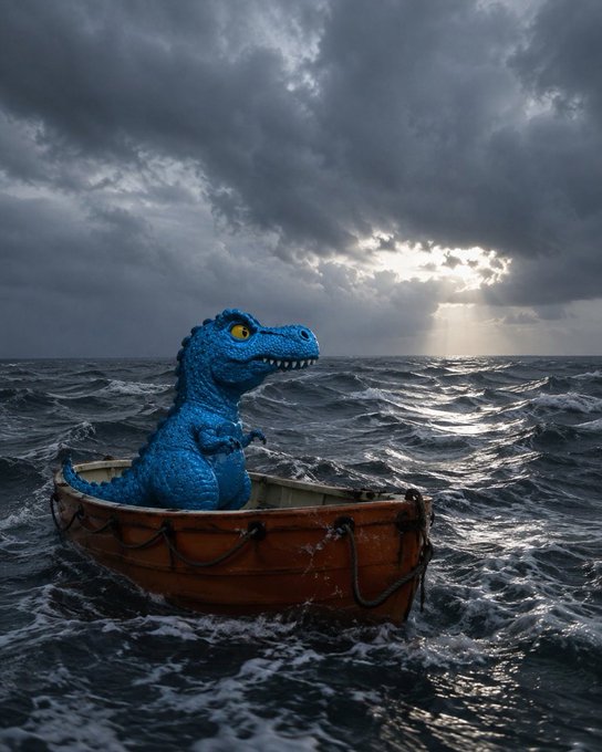 A blue T-Rex figurine sits calmly in a small wooden rowboat amidst a choppy, dark sea under dramatic storm clouds, symbolizing resilience amid market turbulence.

The image mirrors the post's theme of enduring a brutal sell-off and FUD, with the small boat weathering stormy seas—much like the $FEFER community holding steady through yesterday's chaos.