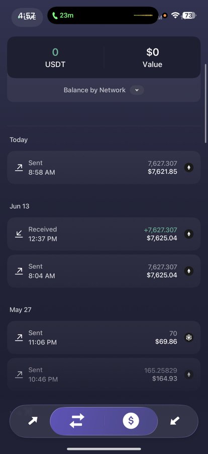 The image shows a phone screen displaying a list of transactions, including sending money through Bitcoin Cash and receiving funds from Bitcoin Cash. The text on the screen indicates that these transactions involve managing private keys for Bitcoin Cash. This information suggests that the user might be involved in cryptocurrency trading or investing, where they need to manage their own private keys to send and receive Bitcoins Cash securely.