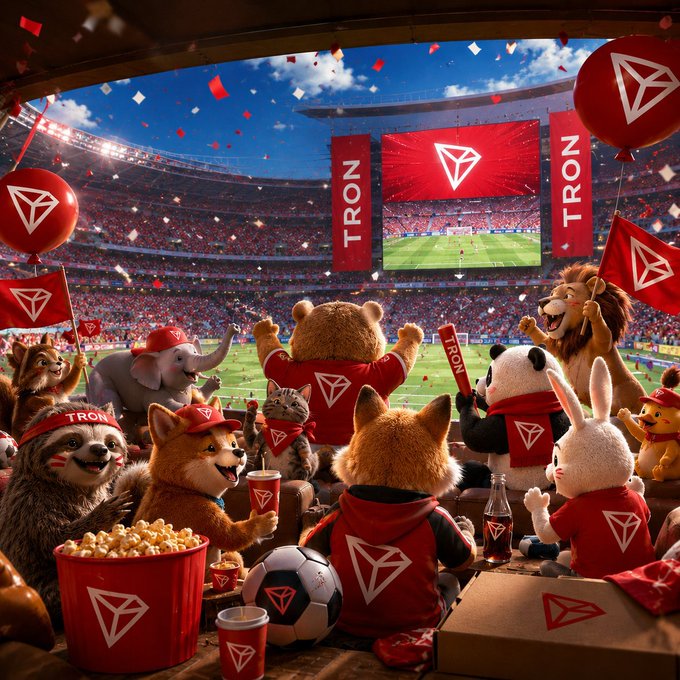 The image features a group of stuffed animals, including teddy bears and other plush toys, sitting together with drinks such as soda cups and beer cans. They are all dressed up in red shirts and appear to be enjoying themselves at a sports event or game. The background shows a large screen displaying the game being played, along with various decorations like balloons and banners. The post that accompanies this image is about a special event happening on the Twonthday of February, possibly related to the sports event depicted in the photo.

The main focus of the image is the stuffed animals gathered together, dressed up for the occasion, and enjoying their time at the game or event.