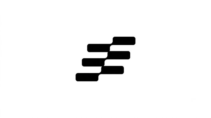 A minimalist black and white logo consisting of four staggered horizontal bars or rectangles arranged in a stepped pattern on a white background.