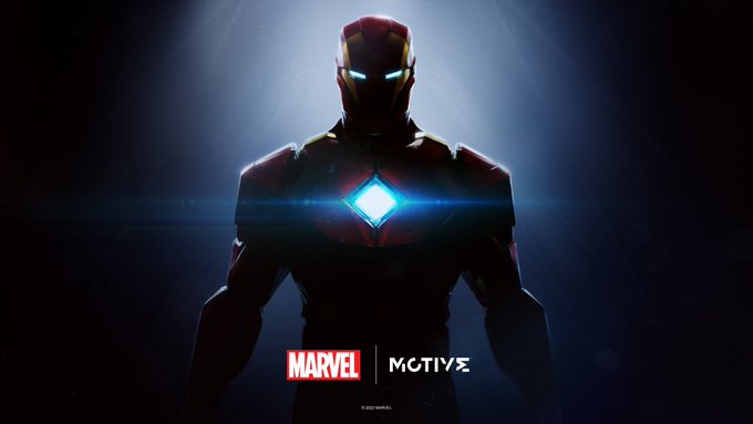 Iron Man stands in a dark setting with his glowing arc reactor illuminated, with 'MARVEL' and 'NETEASE MOTIVE' logos at the bottom.