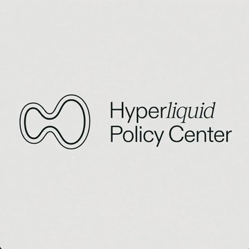 The image shows the Hyperliquid Policy Center logo alongside the text “Hyperliquid Policy Center.” It illustrates the organization referenced in the post as urging the SEC to clarify regulations for crypto airdrops, token buybacks, and secondary-market trading.