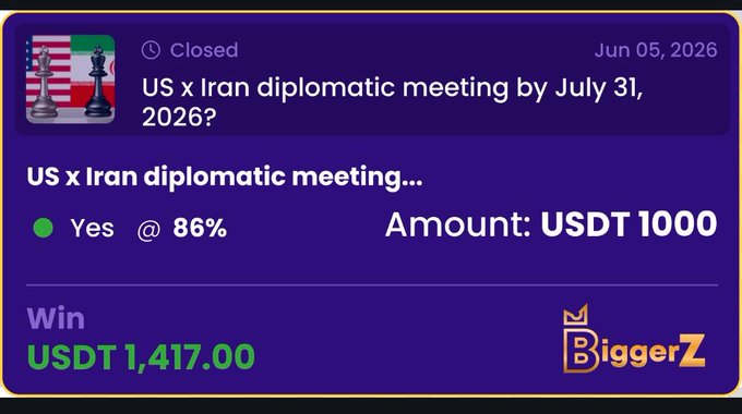 The image features a post that has been edited by BiggerZt Trends. The post contains an email invitation for users to participate in a US x Iran diplomatic meeting, scheduled for July 31st, 2016 at 10am EST. The text says that they should give "YES" or "NO" and the amount will be paid if chosen. A screenshot of the post shows this edited version with green tags around the text.