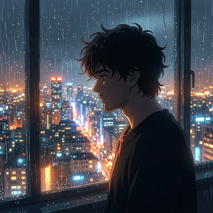 An anime-style young man with tousled dark hair gazes pensively out a rain-streaked window at a glowing nighttime cityscape, his contemplative silhouette suggesting a moment of reflection or revelation.

The image mirrors the post's theme of emerging insight—much like the figure watching a vast city from above, the writer invites readers to step back and recognize a broader vision of restaking mechanics, where @CNPYNetwork's bonded validators illuminate and secure an entire interconnected ecosystem of appchains rather than just a single chain.